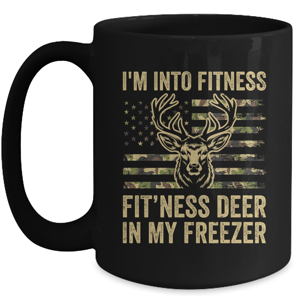 I'm Into Fitness Fit'ness Deer Freezer Men Women Funny Mug | siriusteestore