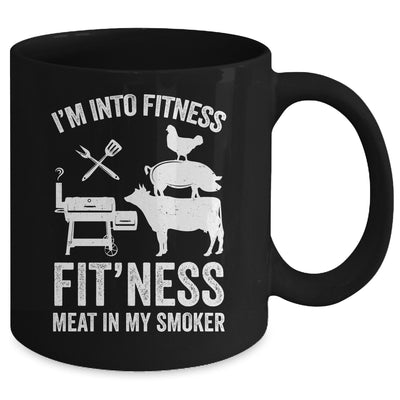 I'm Into Fitness Funny BBQ Meat Smoking Art For Men Women Mug | siriusteestore