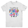 I'm Just Here For Field Day Tie Dye Leopard Last Day School Youth Shirt | siriusteestore