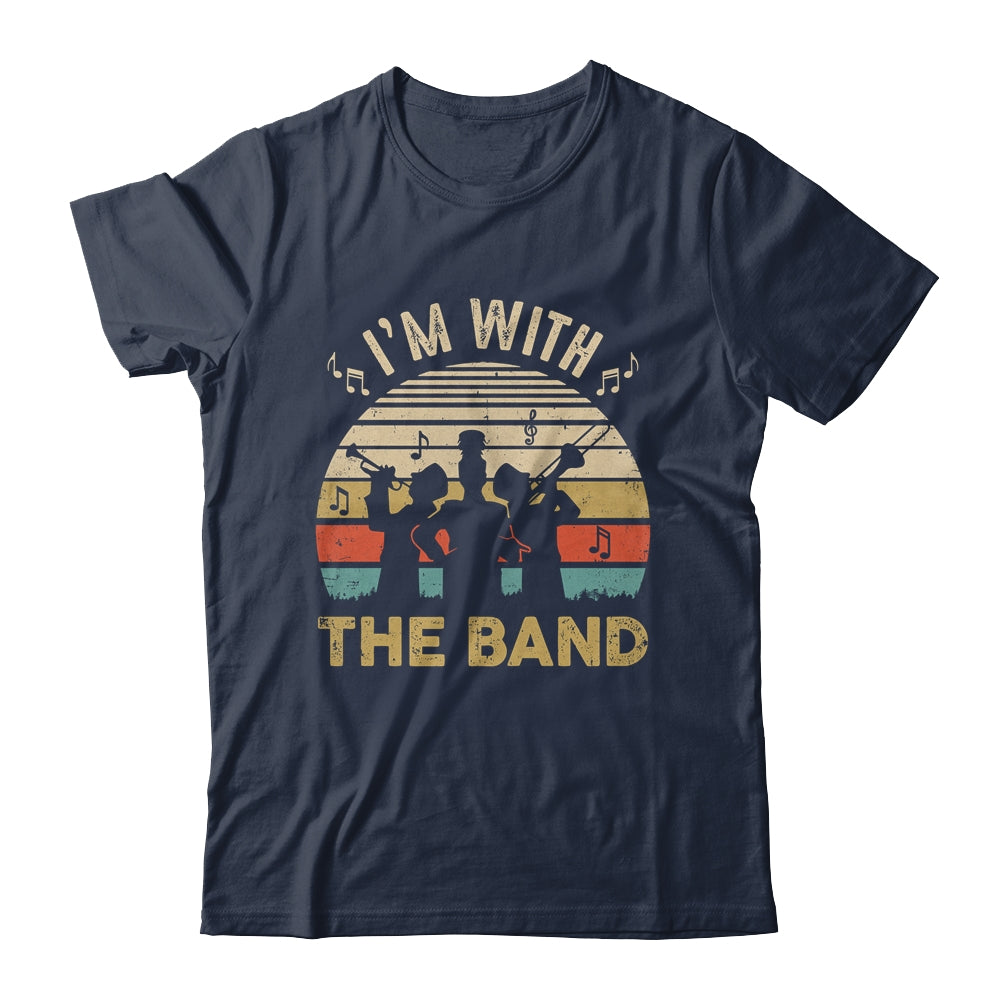 I'm Just Here For The Band Life Funny Retro Marching Band Shirt & Hoodie | siriusteestore