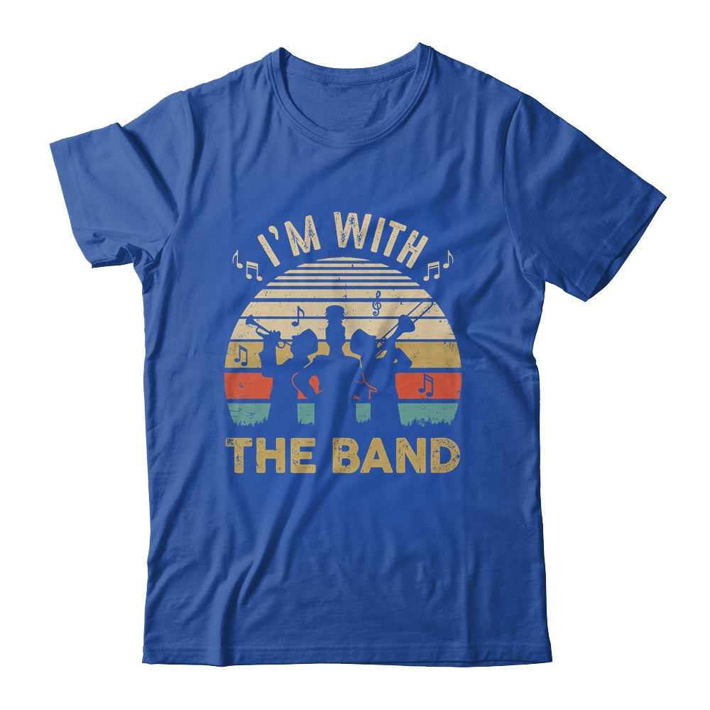 I'm Just Here For The Band Life Funny Retro Marching Band Shirt & Hoodie | siriusteestore