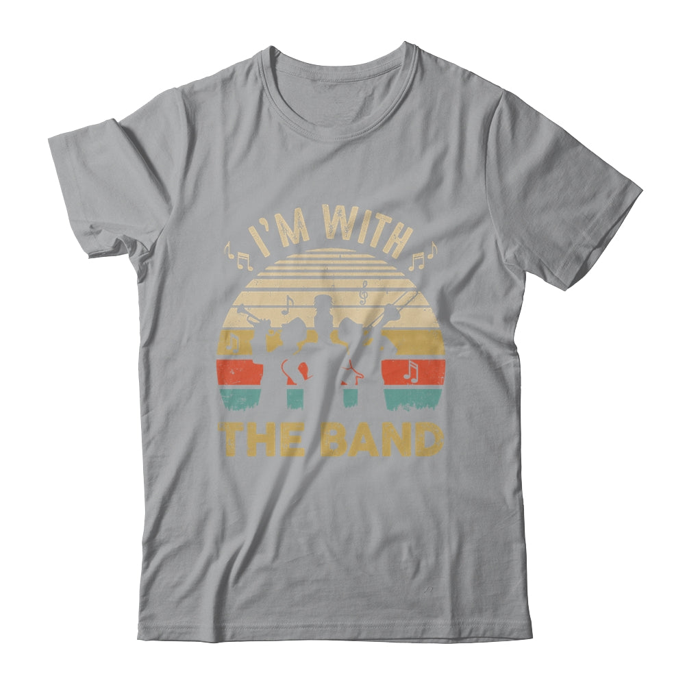I'm Just Here For The Band Life Funny Retro Marching Band Shirt & Hoodie | siriusteestore