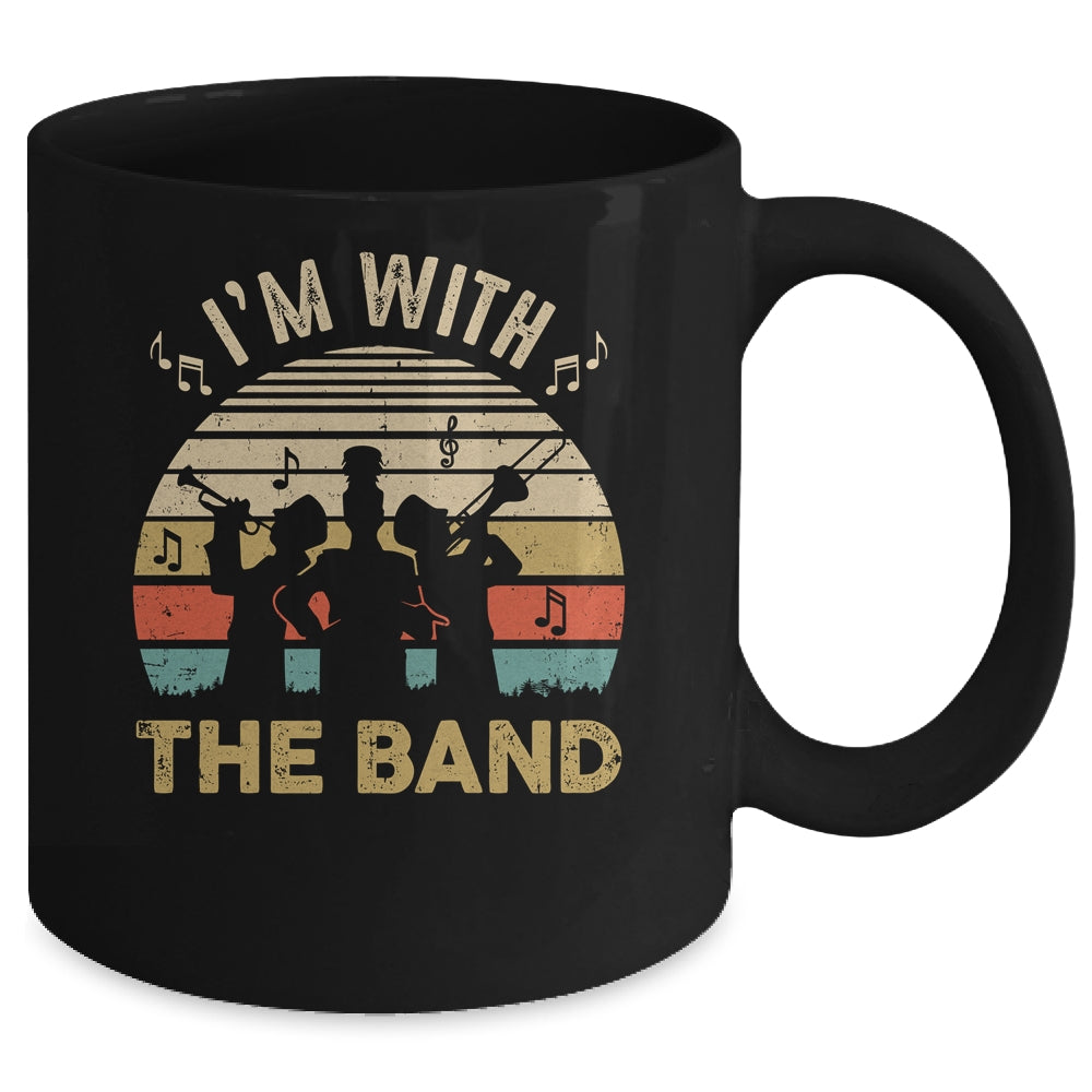 I'm Just Here For The Band Life Funny Retro Marching Band Mug | siriusteestore