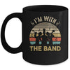I'm Just Here For The Band Life Funny Retro Marching Band Mug | siriusteestore