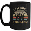 I'm Just Here For The Band Life Funny Retro Marching Band Mug | siriusteestore