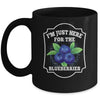 I'm Just Here For The Blueberries Lover Farmer Plant Funny Mug | siriusteestore