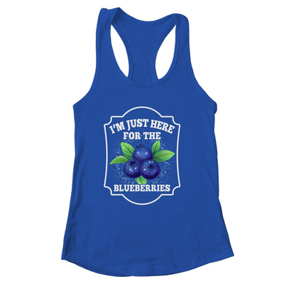 I'm Just Here For The Blueberries Lover Farmer Plant Funny Shirt & Tank Top | siriusteestore