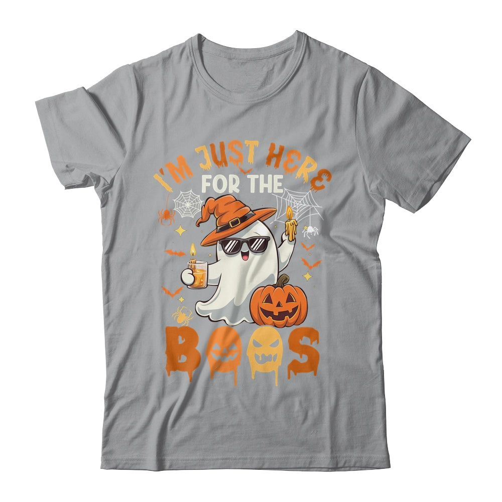 I'm Just Here For The Boos Halloween Ghost Cute Funny Shirt & Hoodie | siriusteestore