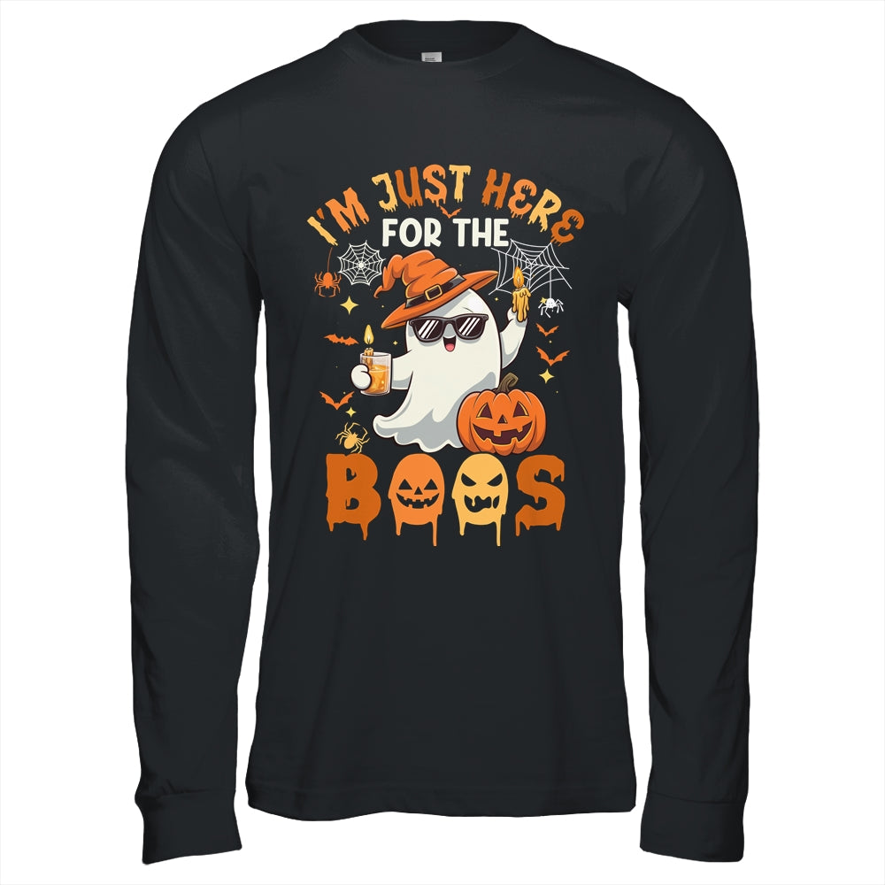 I'm Just Here For The Boos Halloween Ghost Cute Funny Shirt & Hoodie | siriusteestore