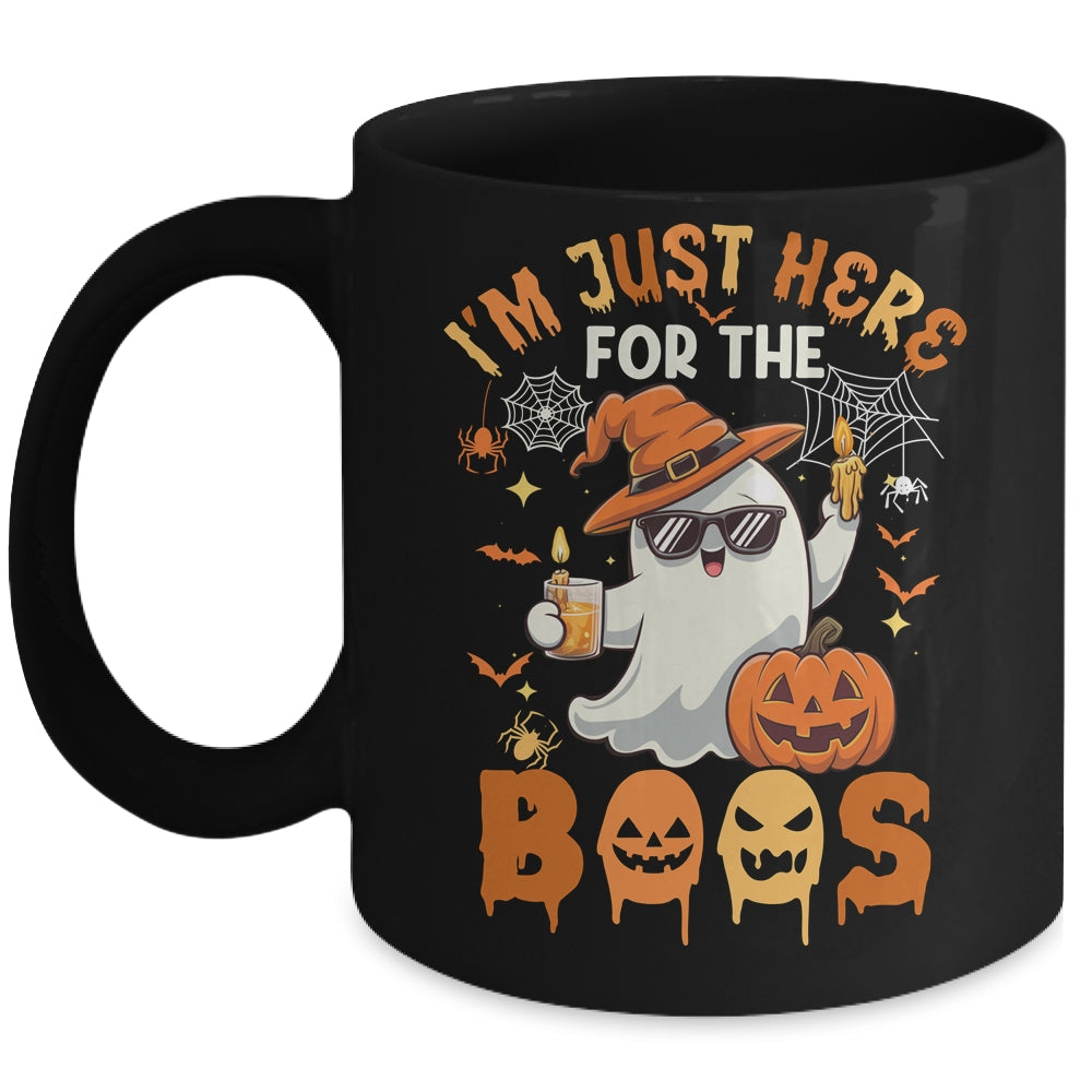 I'm Just Here For The Boos Halloween Ghost Cute Funny Mug | siriusteestore