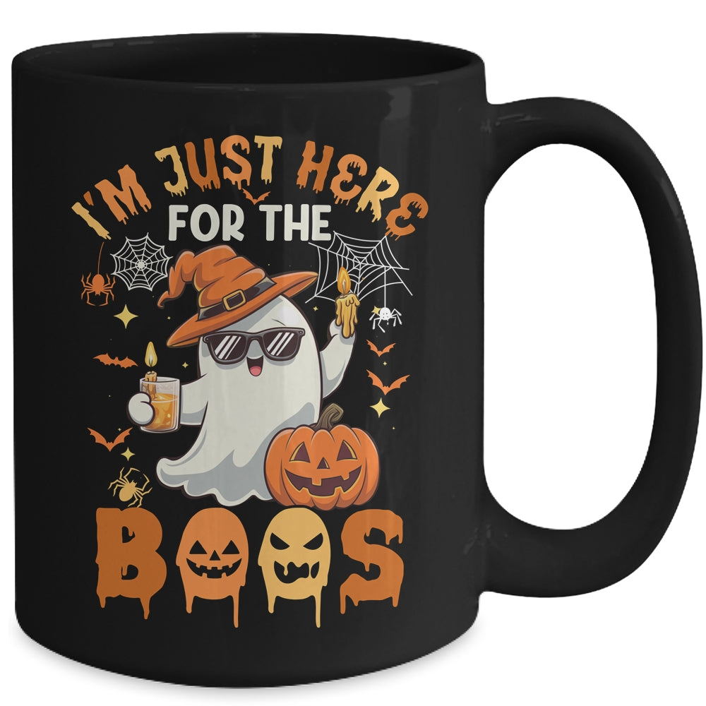 I'm Just Here For The Boos Halloween Ghost Cute Funny Mug | siriusteestore