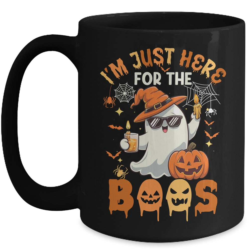 I'm Just Here For The Boos Halloween Ghost Cute Funny Mug | siriusteestore