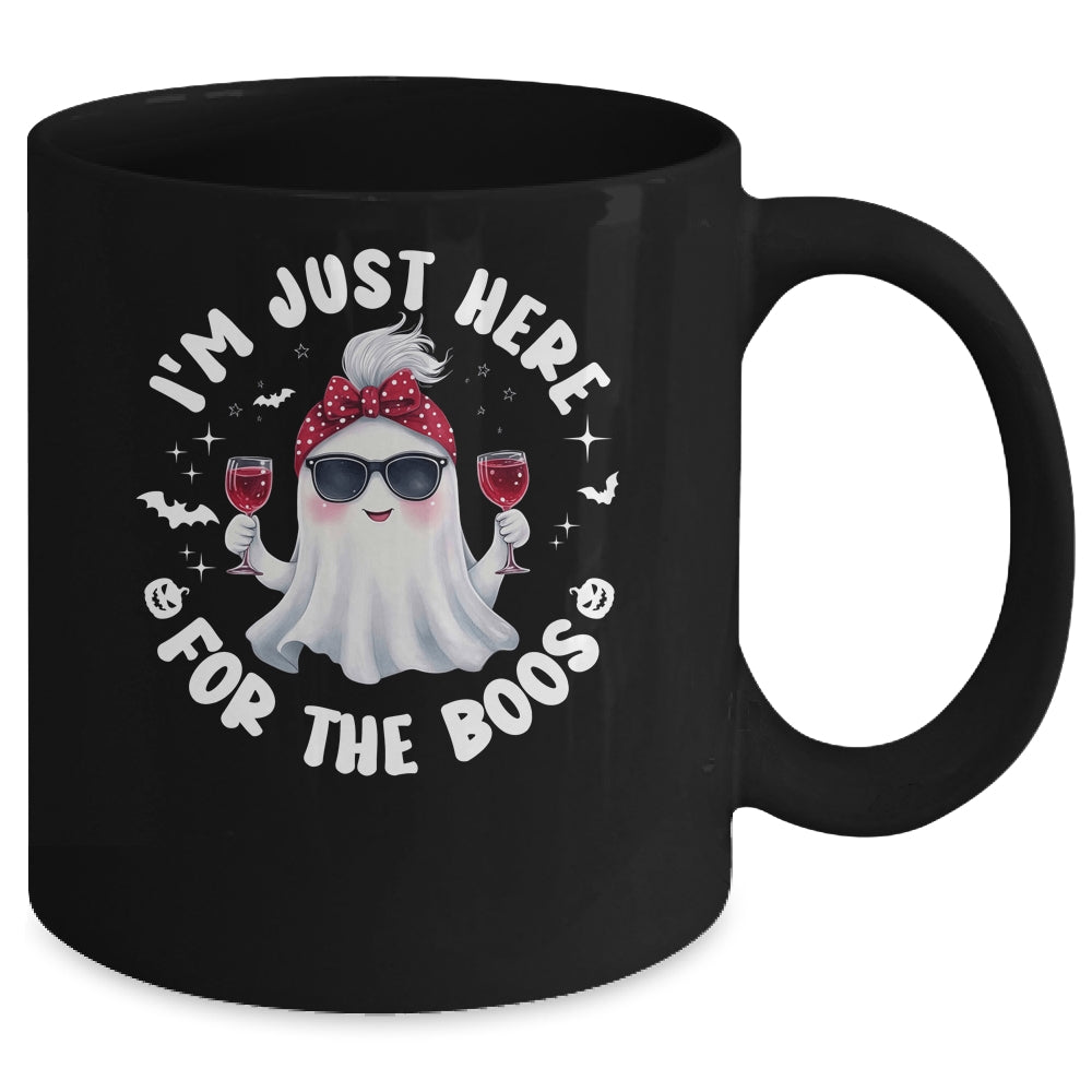I'm Just Here For The Boos Halloween Women Ghost Cute Mug | siriusteestore