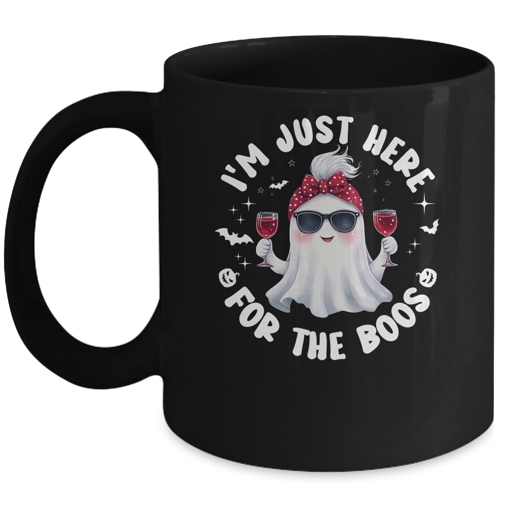 I'm Just Here For The Boos Halloween Women Ghost Cute Mug | siriusteestore