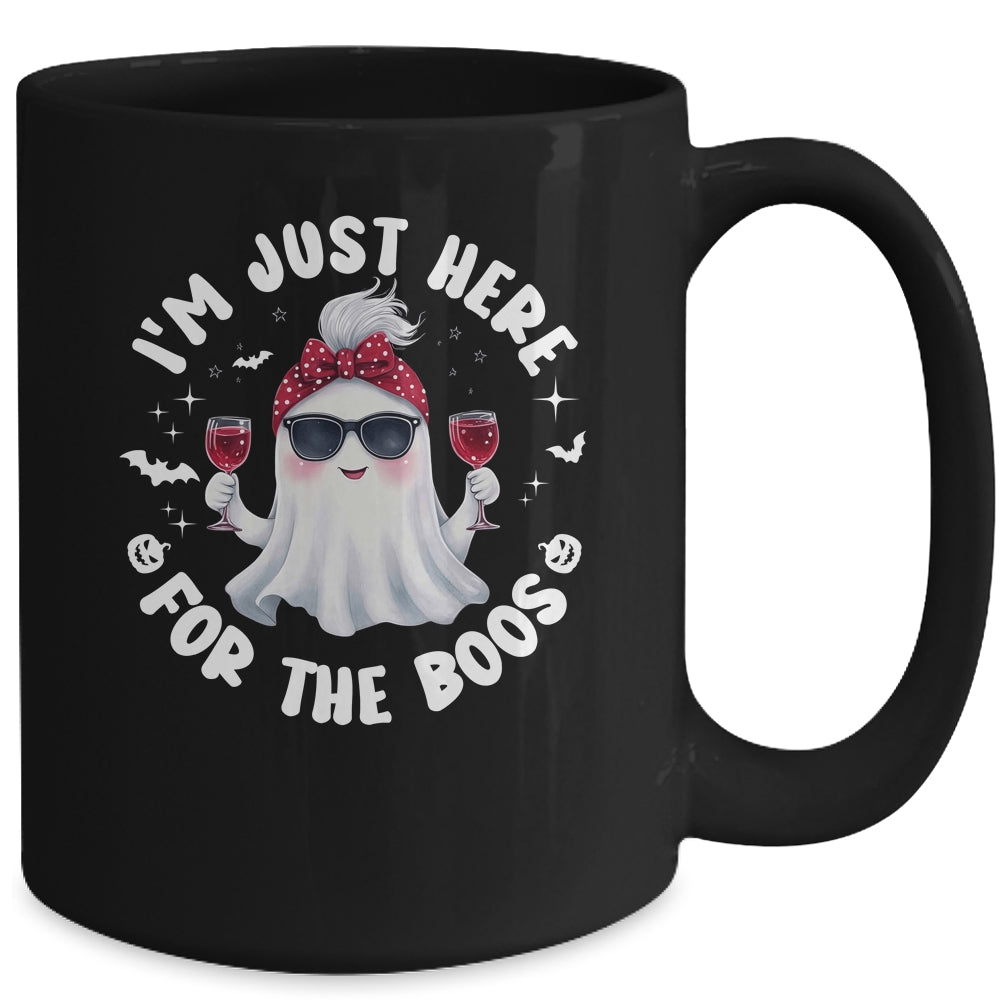 I'm Just Here For The Boos Halloween Women Ghost Cute Mug | siriusteestore