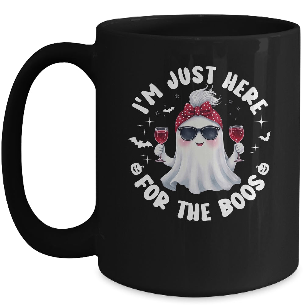 I'm Just Here For The Boos Halloween Women Ghost Cute Mug | siriusteestore