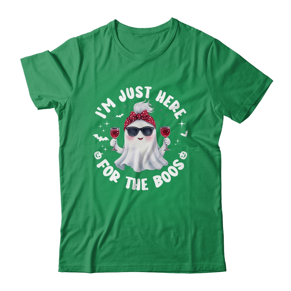 I'm Just Here For The Boos Halloween Women Ghost Cute Shirt & Sweatshirt | siriusteestore