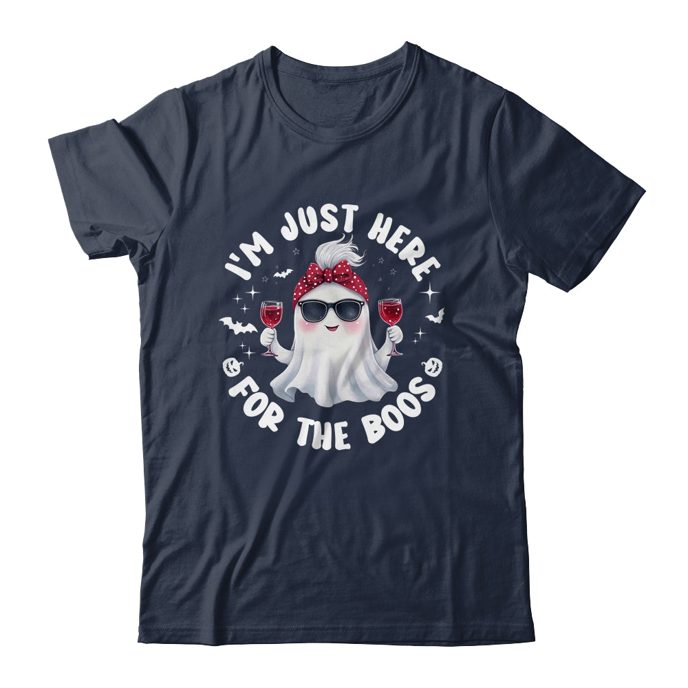 I'm Just Here For The Boos Halloween Women Ghost Cute Shirt & Sweatshirt | siriusteestore