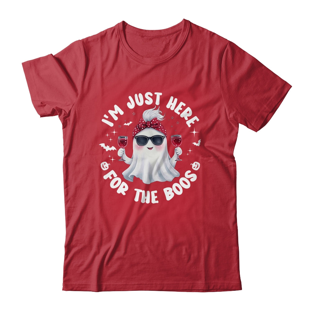 I'm Just Here For The Boos Halloween Women Ghost Cute Shirt & Sweatshirt | siriusteestore