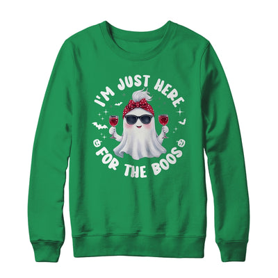 I'm Just Here For The Boos Halloween Women Ghost Cute Shirt & Sweatshirt | siriusteestore
