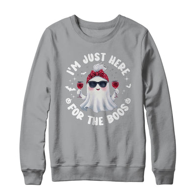 I'm Just Here For The Boos Halloween Women Ghost Cute Shirt & Sweatshirt | siriusteestore