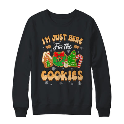 I'm Just Here For The Cookies Funny Xmas Meme Cute Christmas Shirt & Sweatshirt | siriusteestore