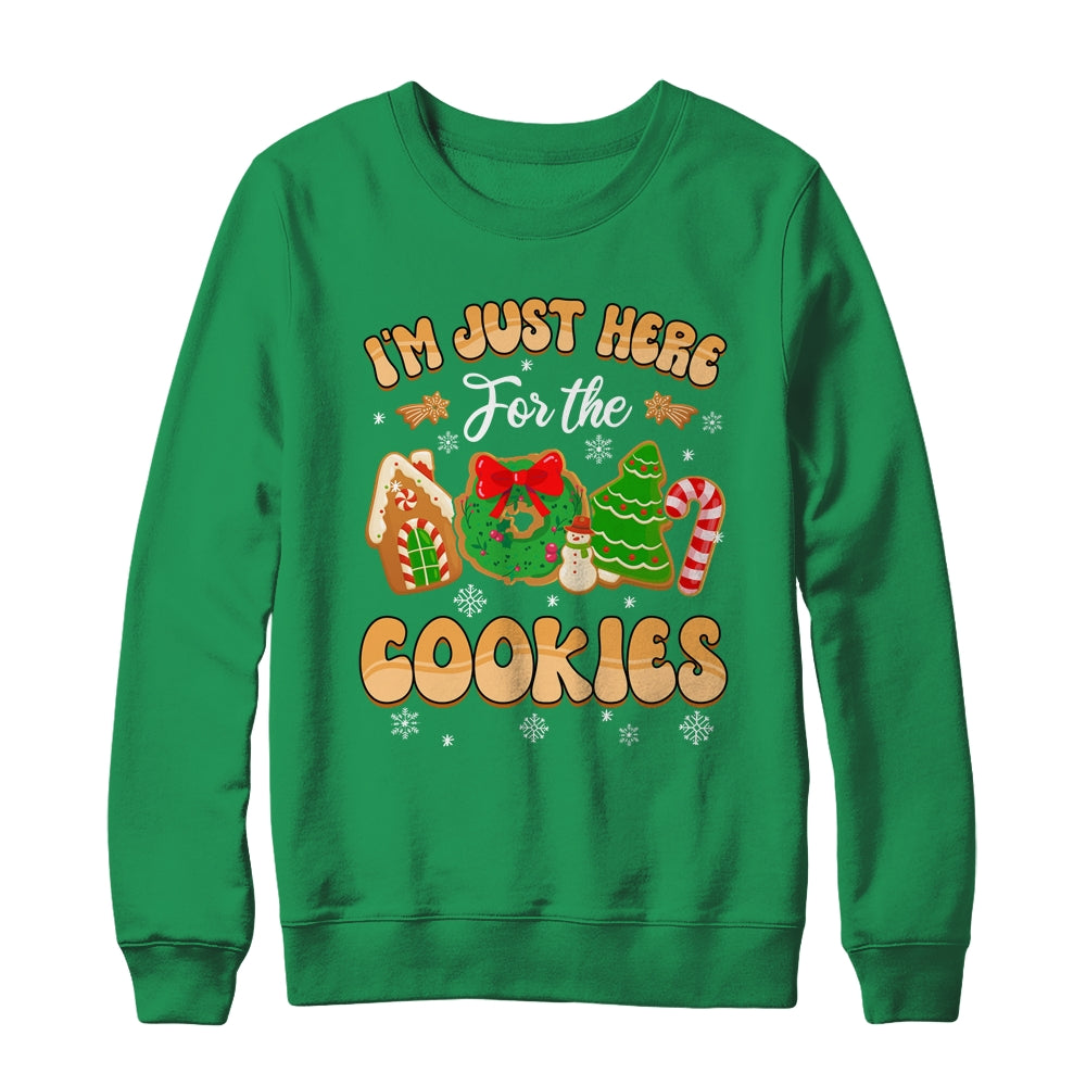 I'm Just Here For The Cookies Funny Xmas Meme Cute Christmas Shirt & Sweatshirt | siriusteestore