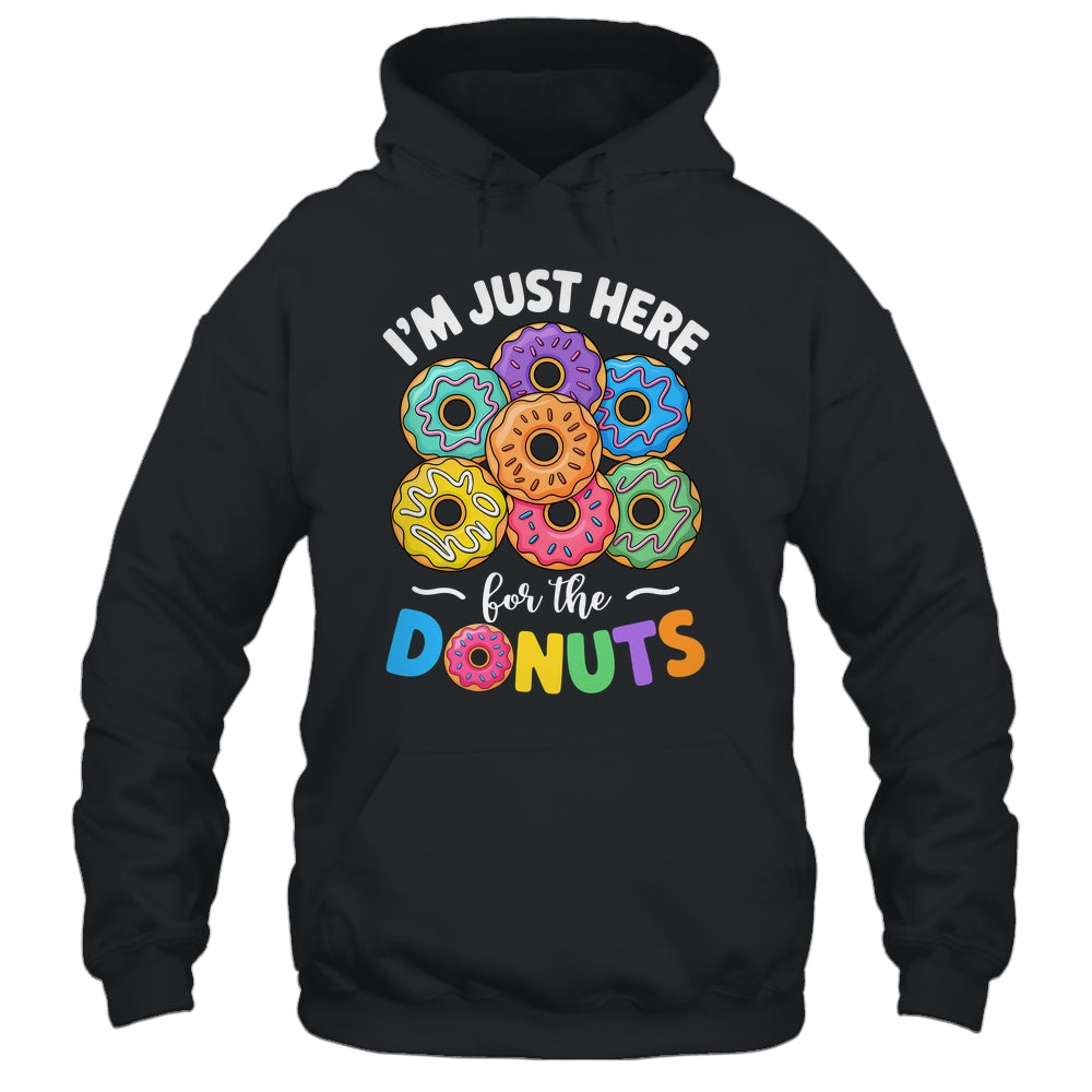I'm Just Here For The Donuts Lover Funny Humor Donut Day Shirt & Tank Top | siriusteestore