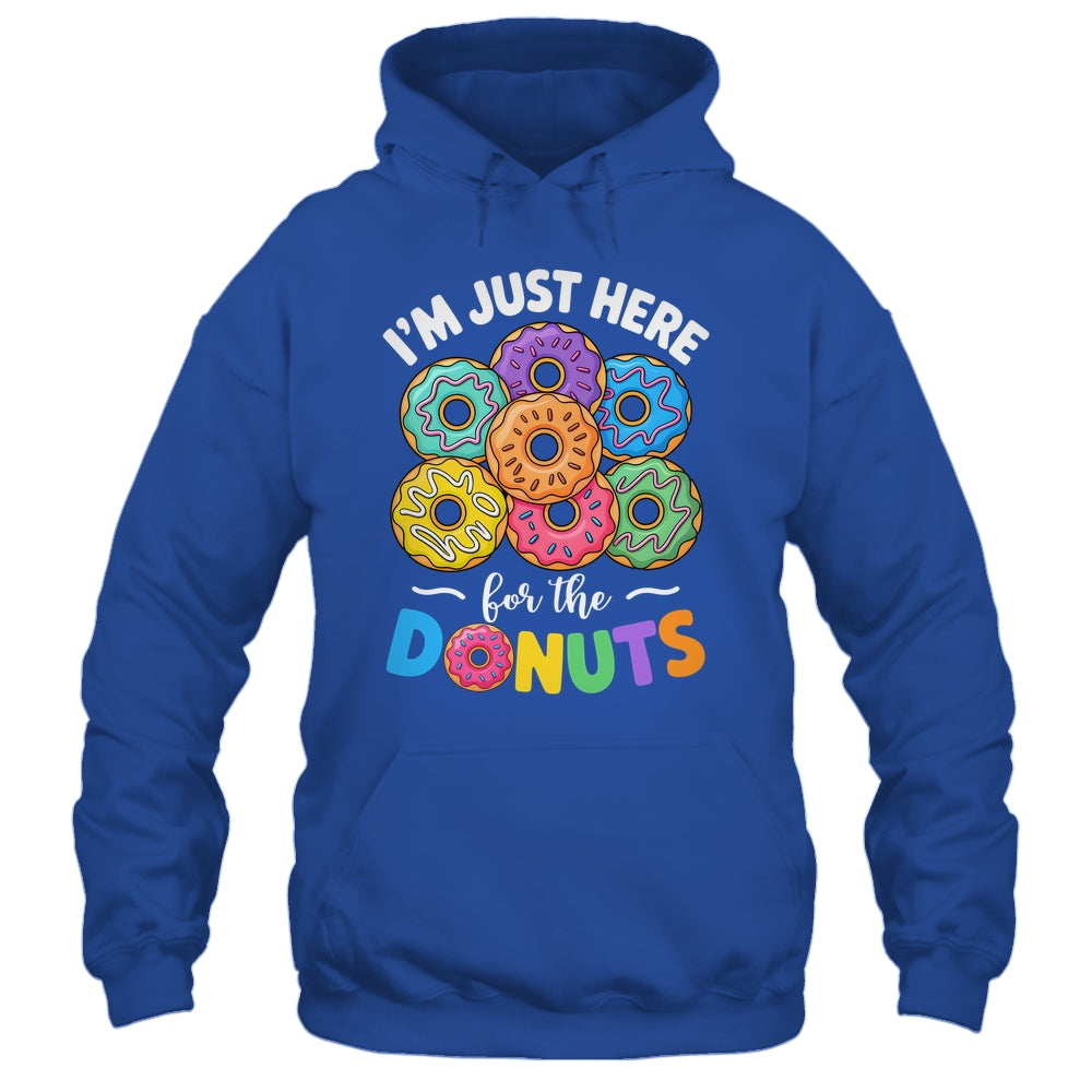 I'm Just Here For The Donuts Lover Funny Humor Donut Day Shirt & Tank Top | siriusteestore