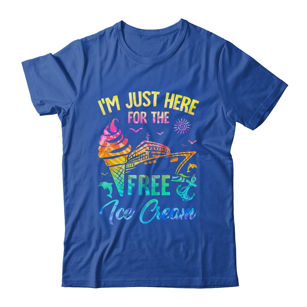 I'm Just Here For The Free Ice Cream Family Cruise Trip 2024 Shirt & Tank Top | siriusteestore