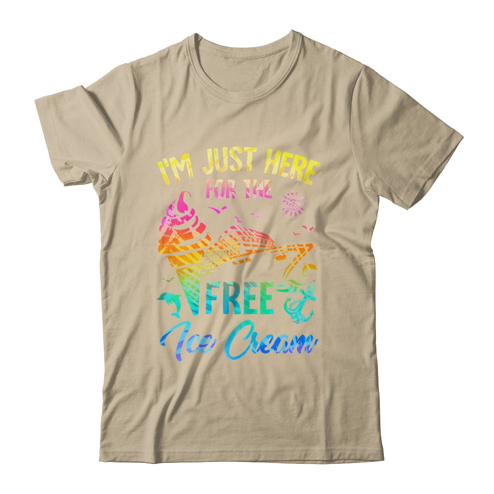 I'm Just Here For The Free Ice Cream Family Cruise Trip 2024 Shirt & Tank Top | siriusteestore