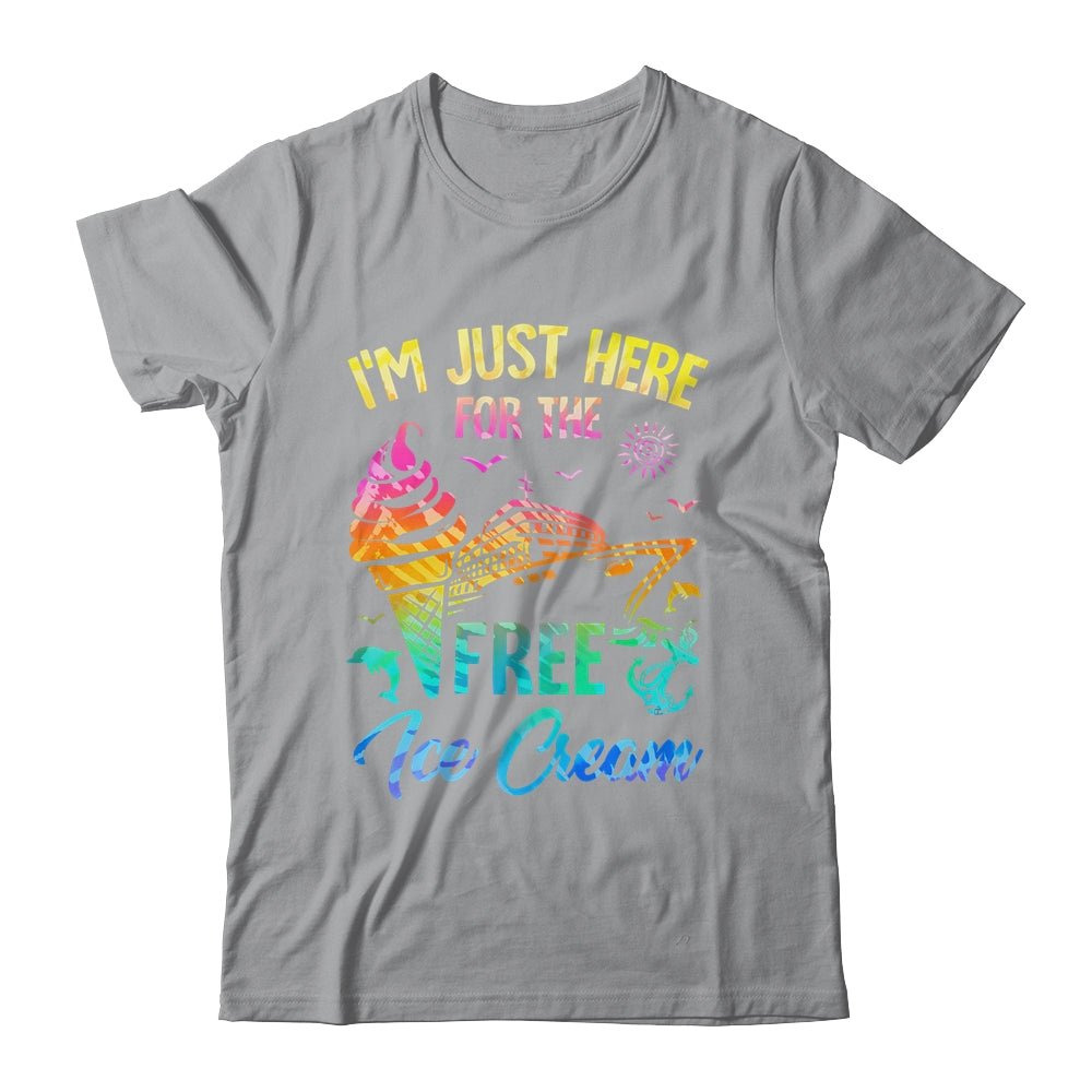 I'm Just Here For The Free Ice Cream Family Cruise Trip 2024 Shirt & Tank Top | siriusteestore