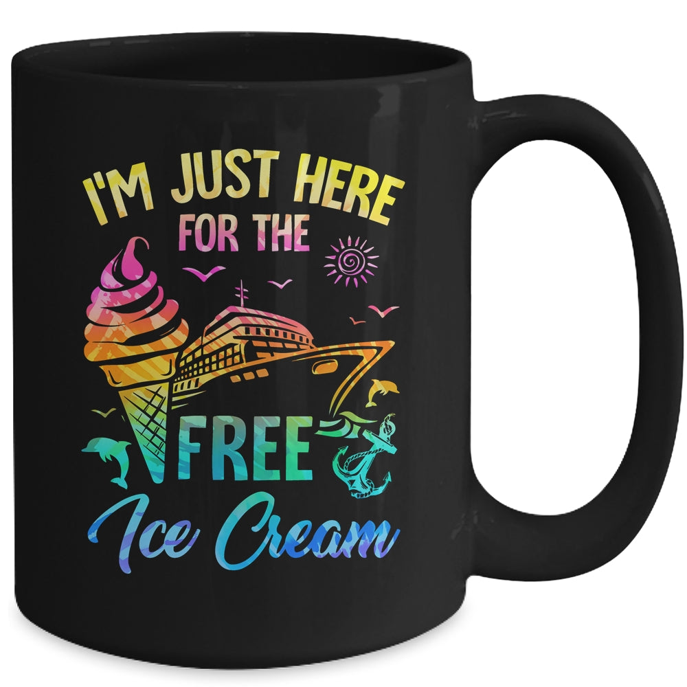 I'm Just Here For The Free Ice Cream Family Cruise Trip 2024 Mug | siriusteestore