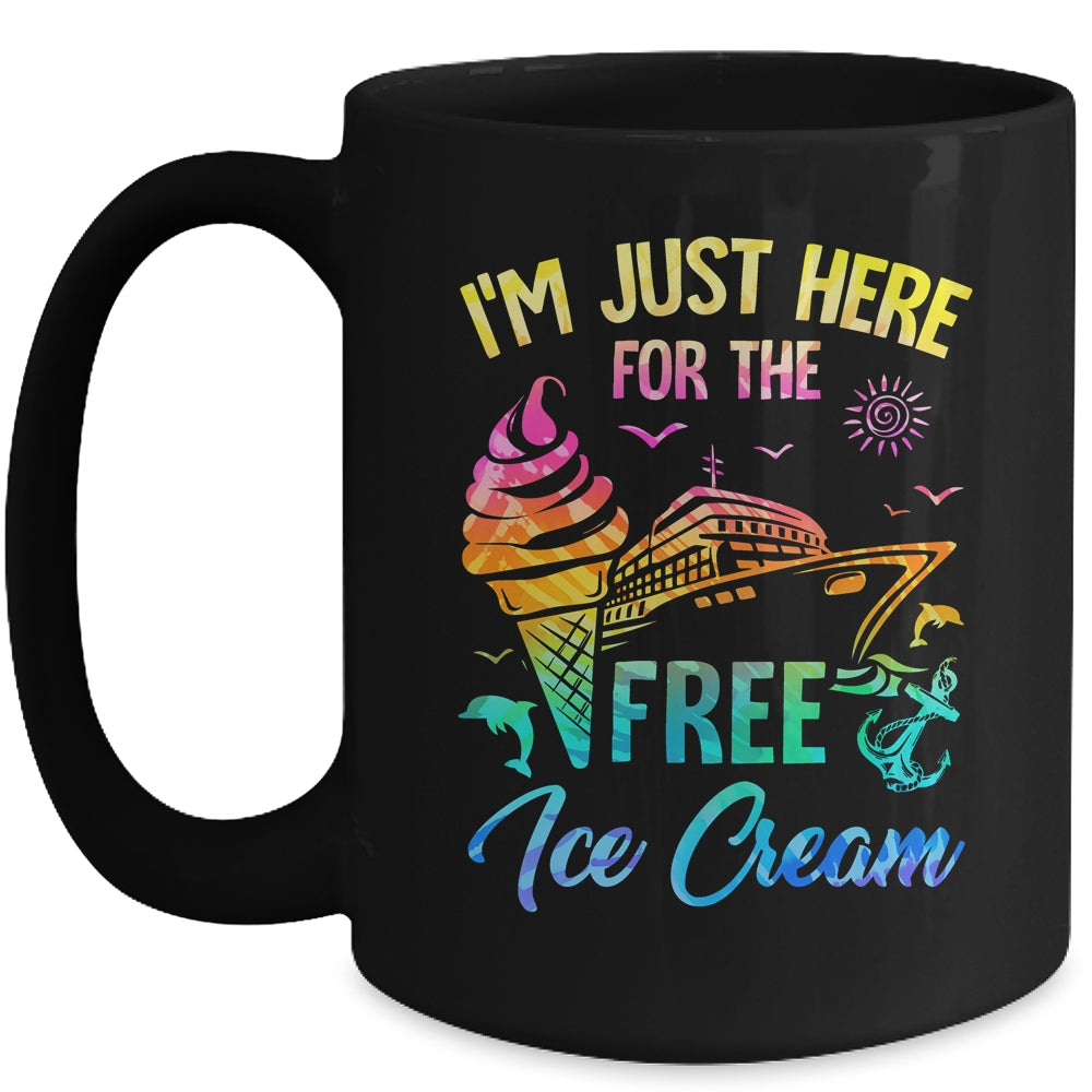 I'm Just Here For The Free Ice Cream Family Cruise Trip 2024 Mug | siriusteestore