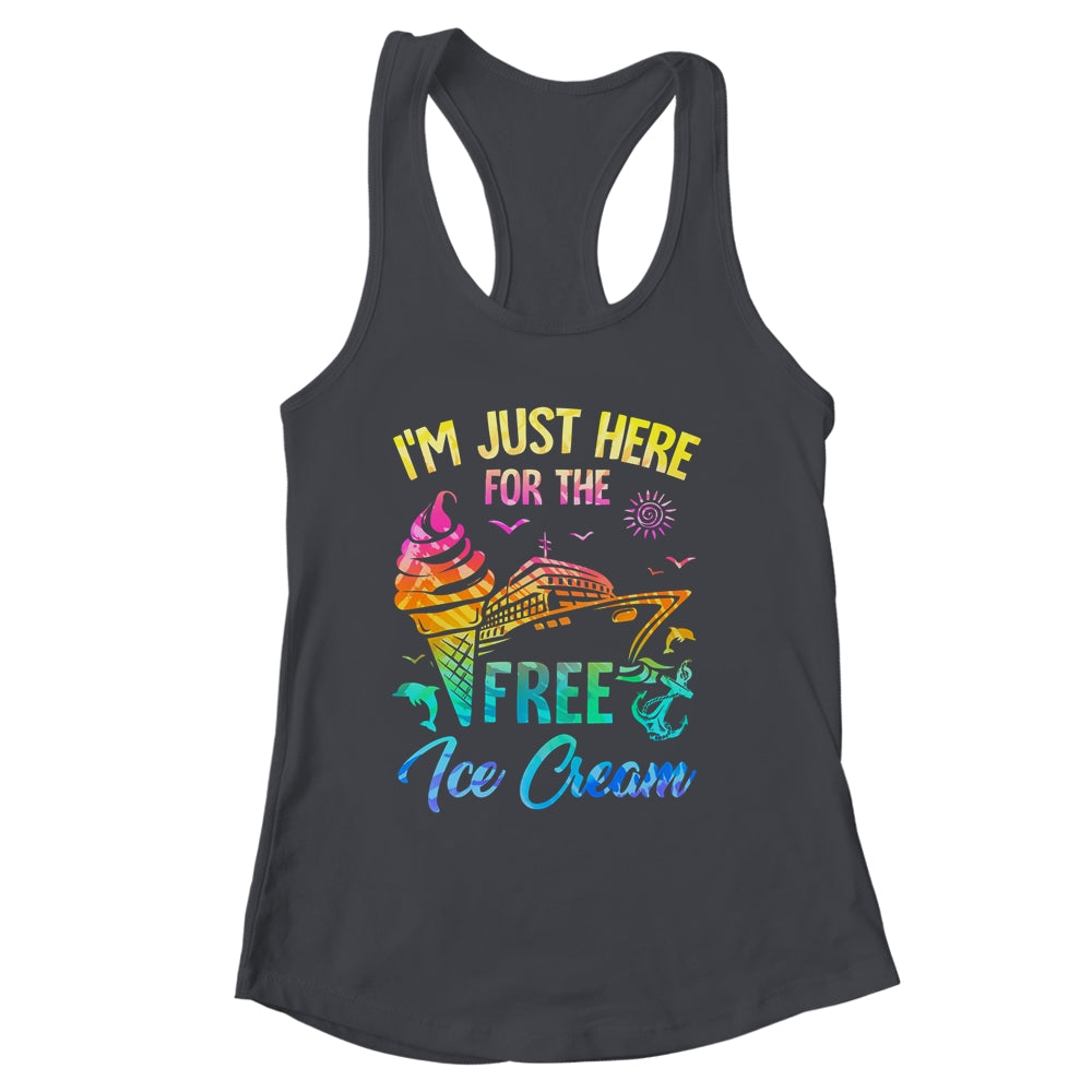 I'm Just Here For The Free Ice Cream Family Cruise Trip 2024 Shirt & Tank Top | siriusteestore