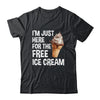 I'm Just Here For The Free Ice Cream Funny Cruise 2024 Shirt & Tank Top | siriusteestore