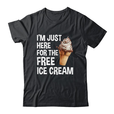 I'm Just Here For The Free Ice Cream Funny Cruise 2024 Shirt & Tank Top | siriusteestore