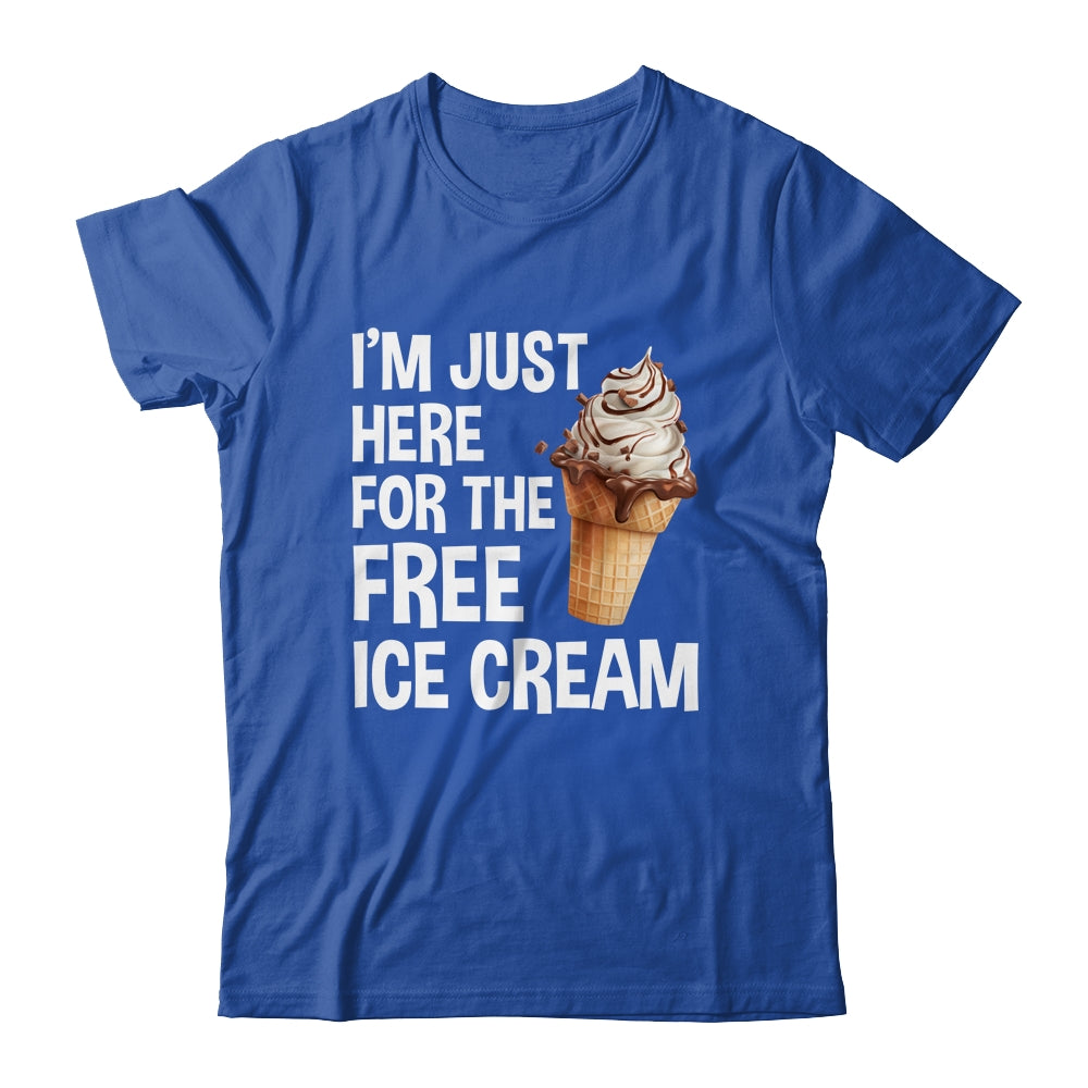 I'm Just Here For The Free Ice Cream Funny Cruise 2024 Shirt & Tank Top | siriusteestore
