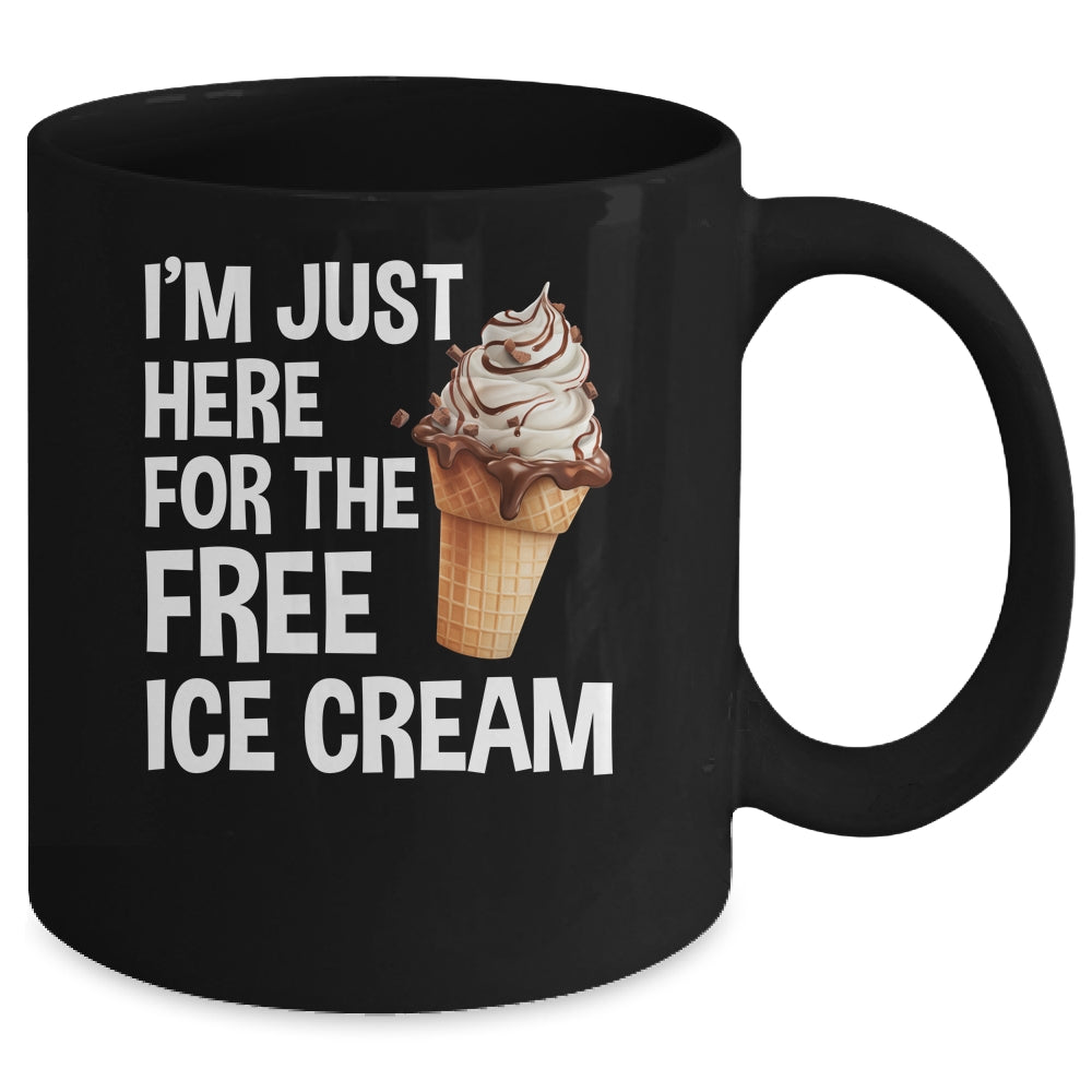 I'm Just Here For The Free Ice Cream Funny Cruise 2024 Mug | siriusteestore