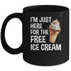 I'm Just Here For The Free Ice Cream Funny Cruise 2024 Mug | siriusteestore