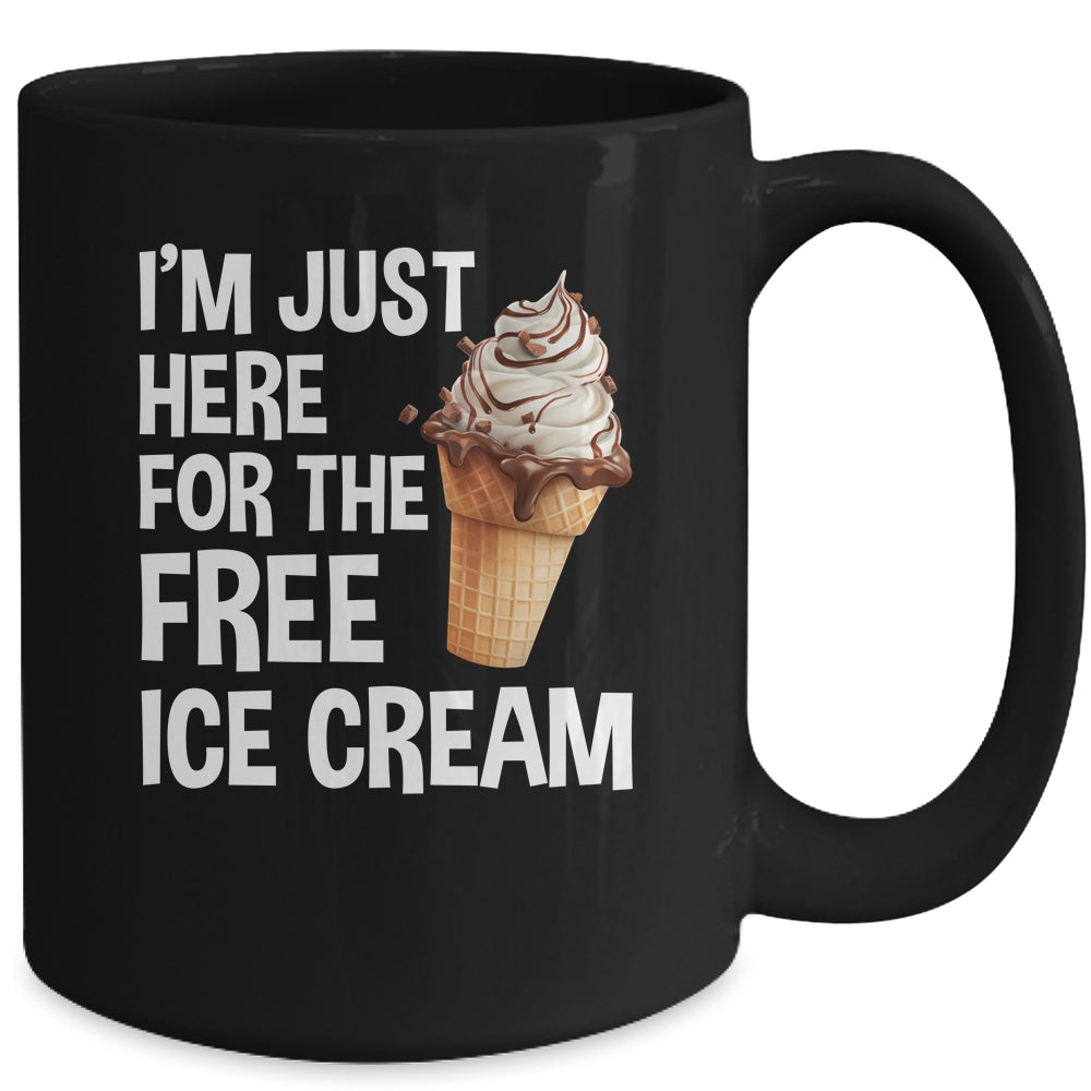 I'm Just Here For The Free Ice Cream Funny Cruise 2024 Mug | siriusteestore