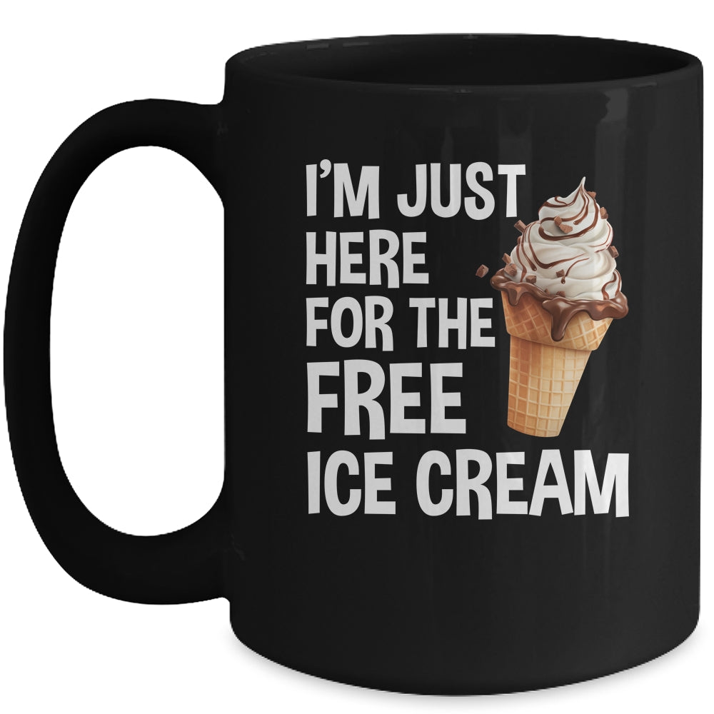 I'm Just Here For The Free Ice Cream Funny Cruise 2024 Mug | siriusteestore