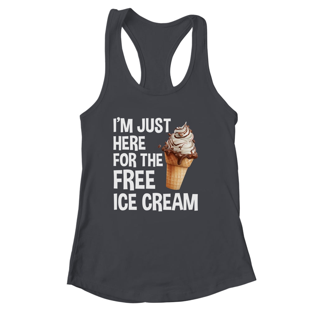 I'm Just Here For The Free Ice Cream Funny Cruise 2024 Shirt & Tank Top | siriusteestore