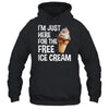 I'm Just Here For The Free Ice Cream Funny Cruise 2024 Shirt & Tank Top | siriusteestore