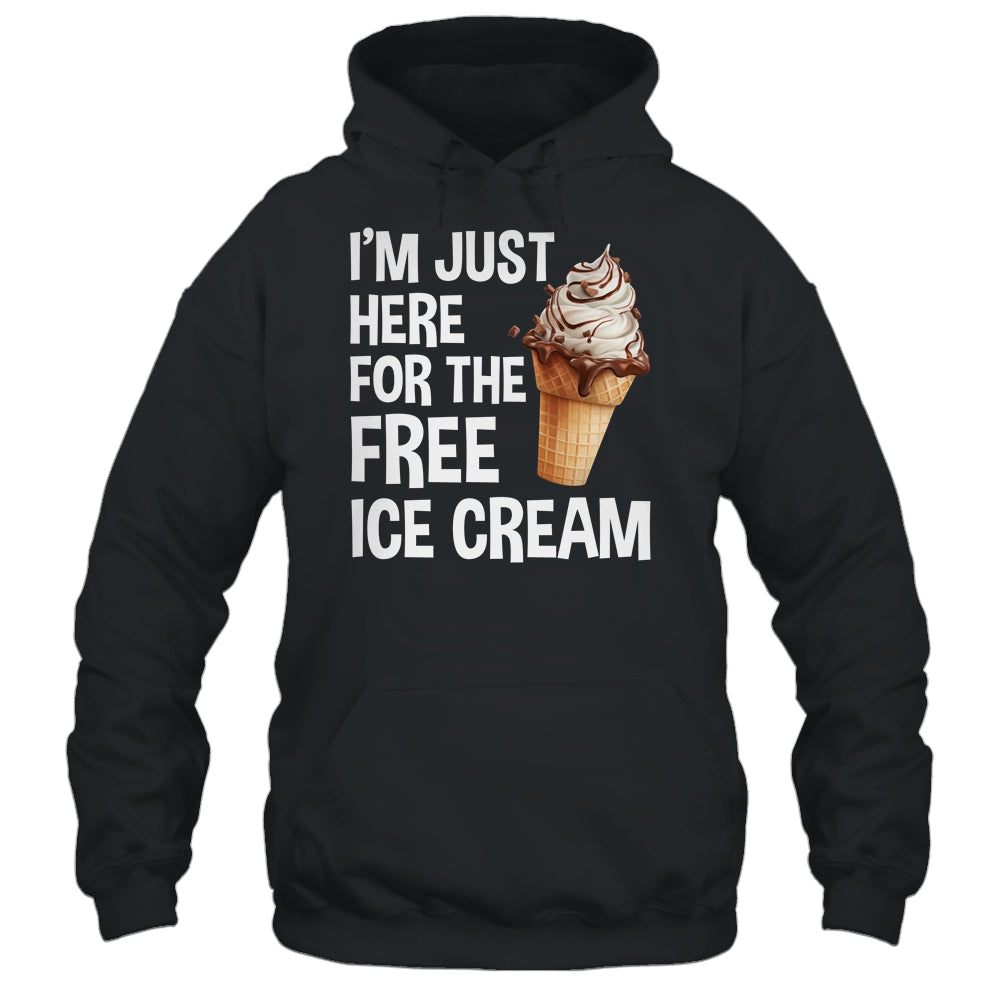 I'm Just Here For The Free Ice Cream Funny Cruise 2024 Shirt & Tank Top | siriusteestore