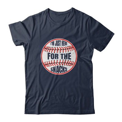 I'm Just Here For The Snacks Funny Baseball Season Softball Shirt & Tank Top | siriusteestore