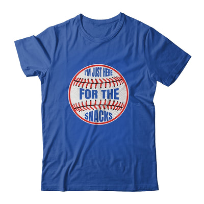 I'm Just Here For The Snacks Funny Baseball Season Softball Shirt & Tank Top | siriusteestore