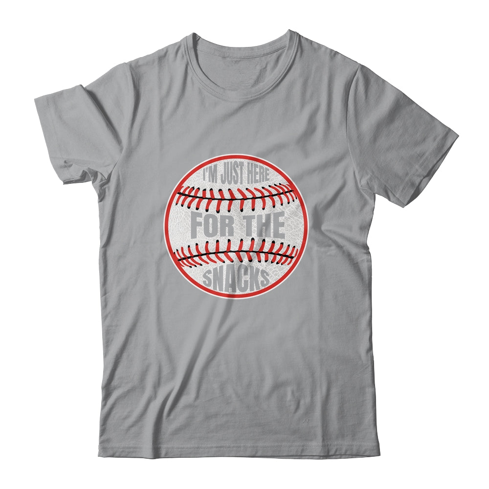 I'm Just Here For The Snacks Funny Baseball Season Softball Shirt & Tank Top | siriusteestore
