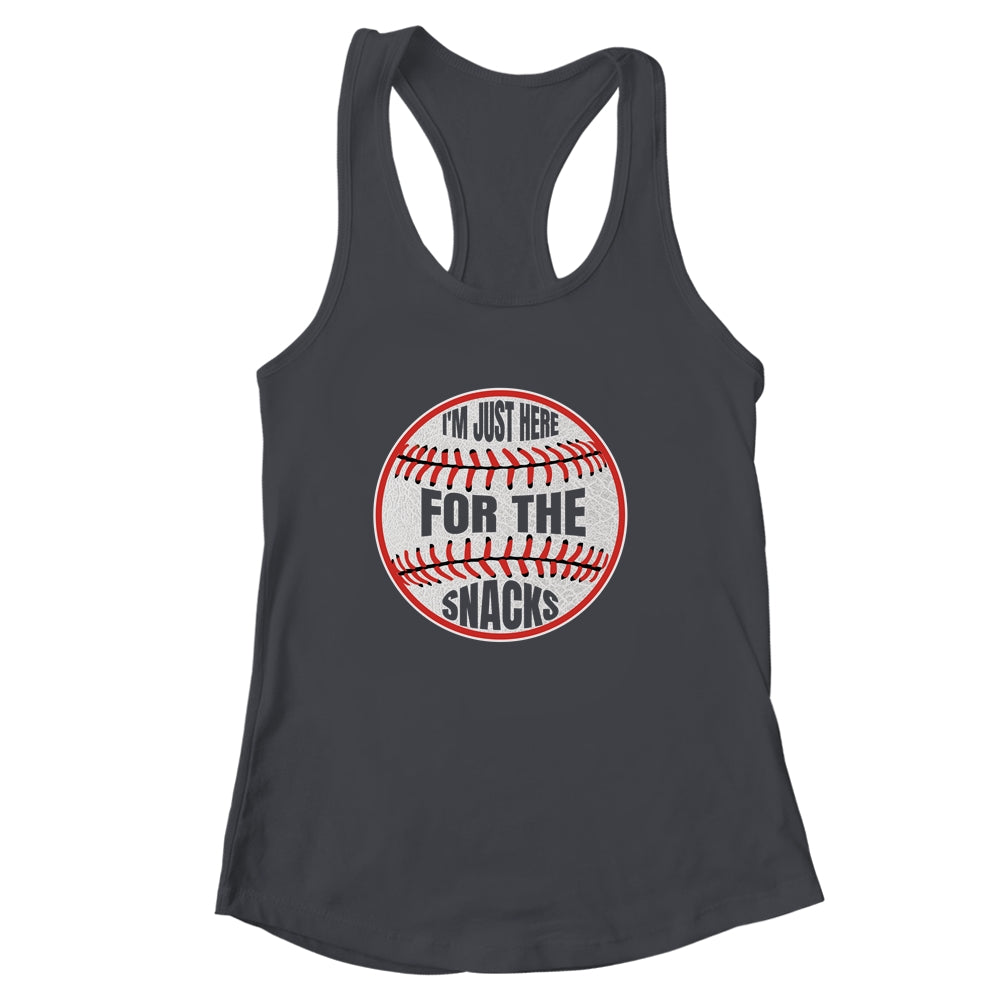 I'm Just Here For The Snacks Funny Baseball Season Softball Shirt & Tank Top | siriusteestore