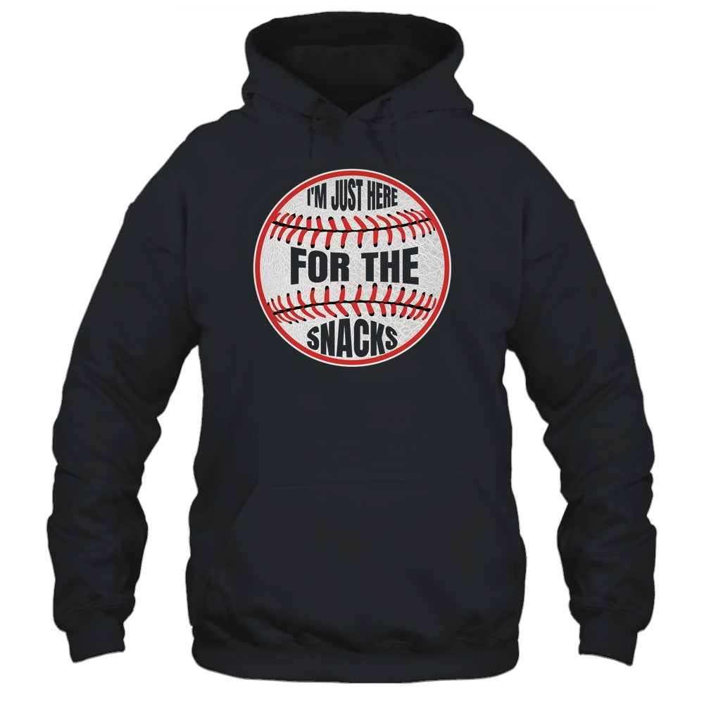 I'm Just Here For The Snacks Funny Baseball Season Softball Shirt & Tank Top | siriusteestore